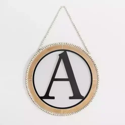 Sale Kirklands Home Whitewash Bead Trim Monogram A Plaque
