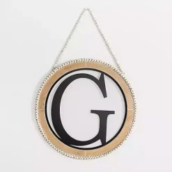 Sale Kirklands Home Whitewash Bead Trim Monogram G Plaque