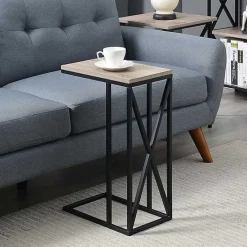 Sale Kirklands Home Whitewash Tucson C-Table Brown