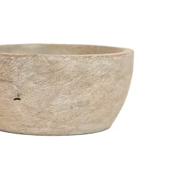 Hot Kirklands Home wash Wood Pinch Bowls, Set of 3 White