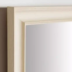 New Kirklands Home Whitewashed Scoop Maggie Profile Mirror, 24x36 in.