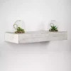Kirklands Home Whitewashed Wood Floating Shelf, 24 in.