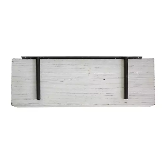 Kirklands Home Whitewashed Wood Floating Shelf, 24 in.