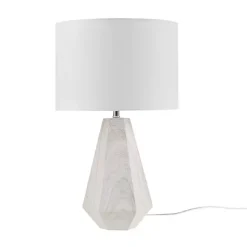 Online Kirklands Home washed Wood Flynn Table Lamp White