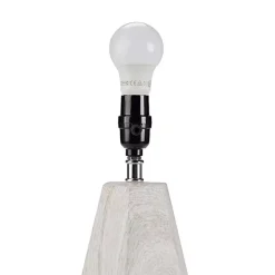 Online Kirklands Home washed Wood Flynn Table Lamp White