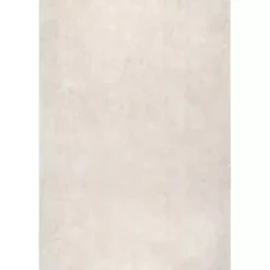 Best Kirklands Home Whitlow Cream Shag Washable Area Rug, 5x8 Ivory
