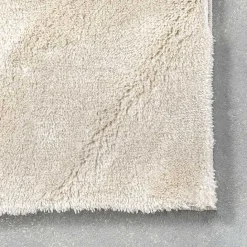 Best Kirklands Home Whitlow Cream Shag Washable Area Rug, 5x8 Ivory