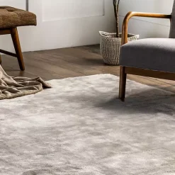 Best Kirklands Home Whitlow Shag Washable Area Rug, 5x8 Gray