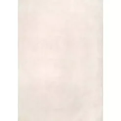 New Kirklands Home Whitlow Shag Washable Area Rug, 6x9 Ivory
