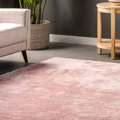 Sale Kirklands Home Whitlow Shag Washable Area Rug, 6x9 Pink