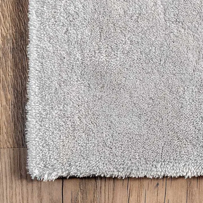 Sale Kirklands Home Whitlow Shag Washable Area Rug, 6x9 Silver