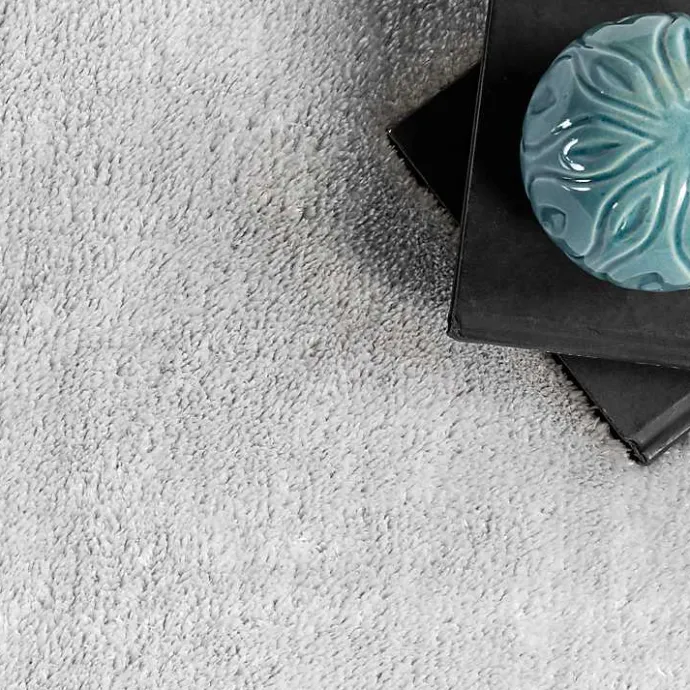 Sale Kirklands Home Whitlow Shag Washable Area Rug, 6x9 Silver