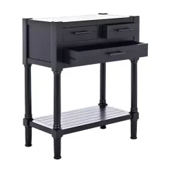 Clearance Kirklands Home Wilbert 3-Drawer Console Table Black