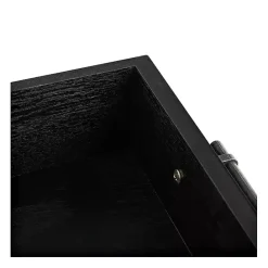 Clearance Kirklands Home Wilbert 3-Drawer Console Table Black