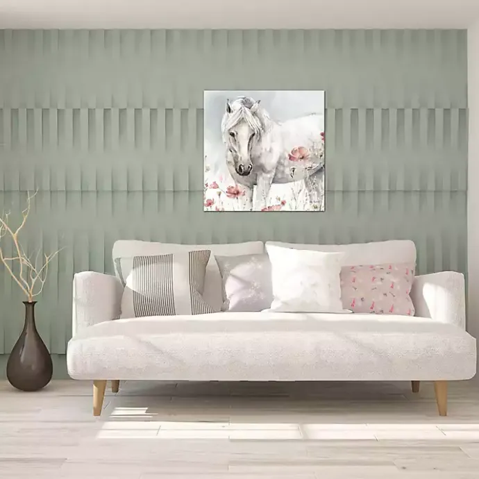 Clearance Kirklands Home Wild Horses V Canvas Art Print White