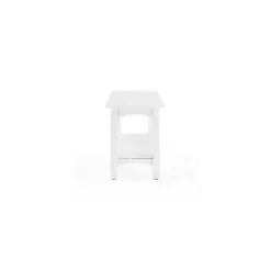 Clearance Kirklands Home Willis Wooden Lower Shelf Bench White