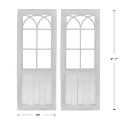 Clearance Kirklands Home Willow Farms Window Plaque, Set of 2 Brown