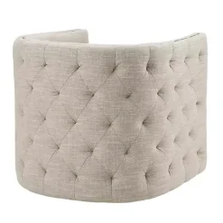 Online Kirklands Home Wilson Tufted Taupe Swivel Accent Chair Tan