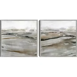 New Kirklands Home Windblown Sands Framed Canvas Art Prints, Set of 2