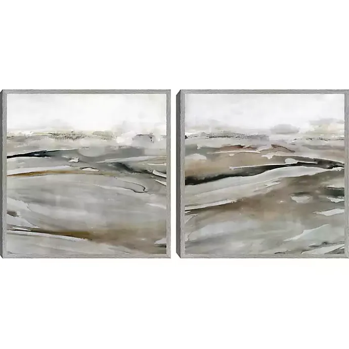 New Kirklands Home Windblown Sands Framed Canvas Art Prints, Set of 2
