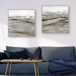 New Kirklands Home Windblown Sands Framed Canvas Art Prints, Set of 2