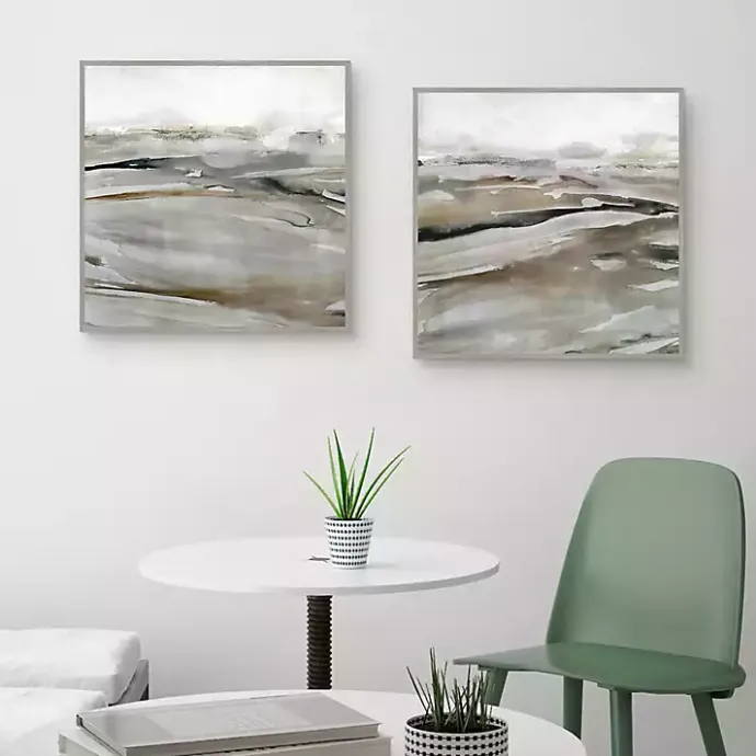 New Kirklands Home Windblown Sands Framed Canvas Art Prints, Set of 2