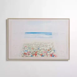 Sale Kirklands Home Window with a Beach View Framed Canvas Art Print