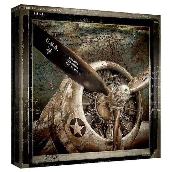 Best Kirklands Home Wing and a Prayer Square Canvas Art Print Brown