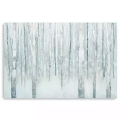 Clearance Kirklands Home Winter Blue Birch Canvas Art Print, 60x40 in.