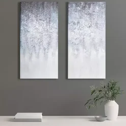 Kirklands Home Winter Glaze Canvas Art Prints, Set of 2