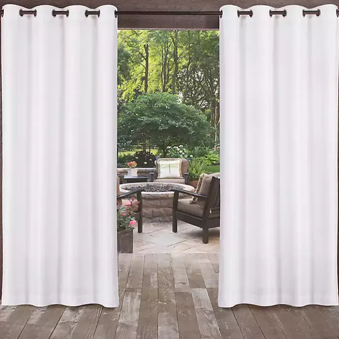 Online Kirklands Home Winter Biscayne Curtain Panel Set, 96 in. White