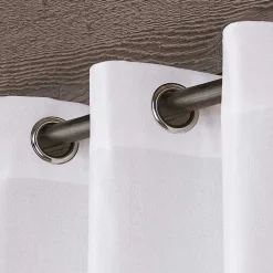 Online Kirklands Home Winter Biscayne Curtain Panel Set, 96 in. White