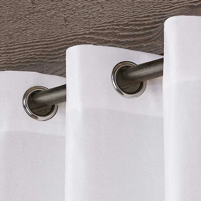 Online Kirklands Home Winter Biscayne Curtain Panel Set, 96 in. White