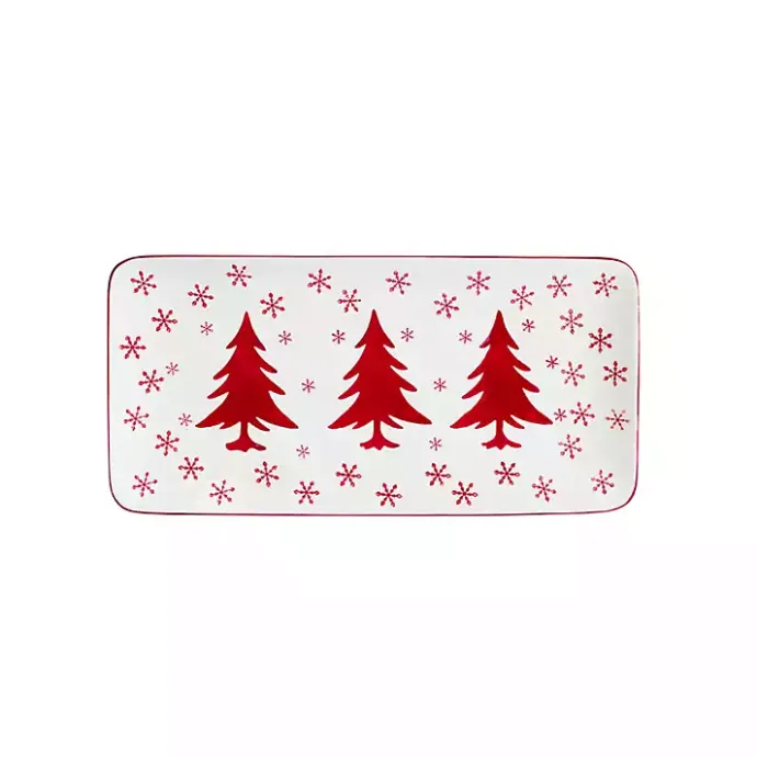 Discount Kirklands Home Winterfest Rectangular Serving Platter
