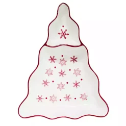 New Kirklands Home Winterfest Tree Chip and Dip Platter