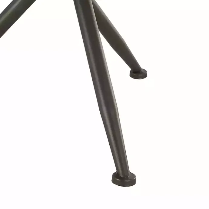 Outlet Kirklands Home Wood and Glass Round Tripod Accent Table Brown
