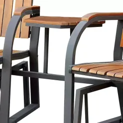 Clearance Kirklands Home Wood Slat Attached Frame 3-pc. Outdoor Chair Set