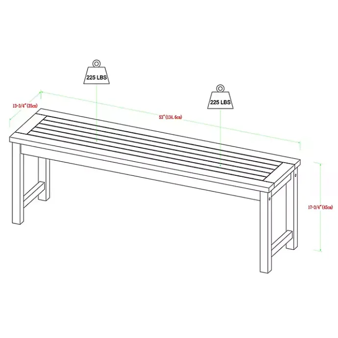 Hot Kirklands Home Wood Slat Back 4-pc. Outdoor Dining Set Tan