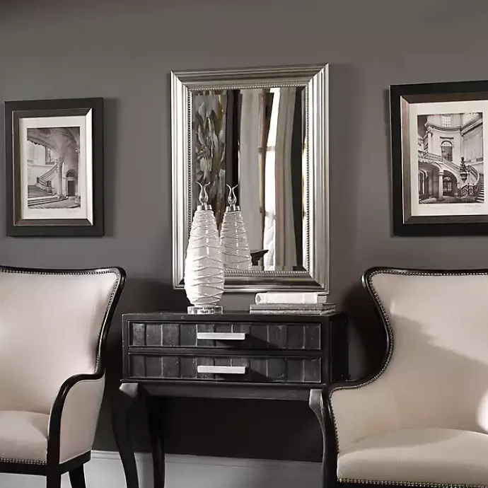 Discount Kirklands Home Wooden Silver Leaf Mirror