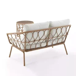 Kirklands Home Woven Loop Rattan 2-pc. Outdoor Loveseat Set