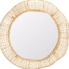 Discount Kirklands Home Woven Natural Cane Round Alia Wall Mirror