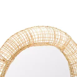 Discount Kirklands Home Woven Natural Cane Round Alia Wall Mirror