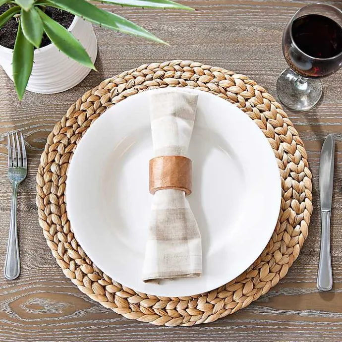 Hot Kirklands Home Woven Seagrass Round Placemat Tan
