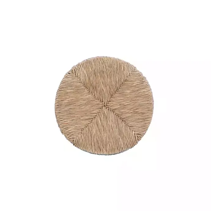Best Kirklands Home Woven Seagrass Walnut Wood Swivel Counter Stool Tan
