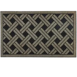 Hot Kirklands Home Woven Wicker Pattern Doormat