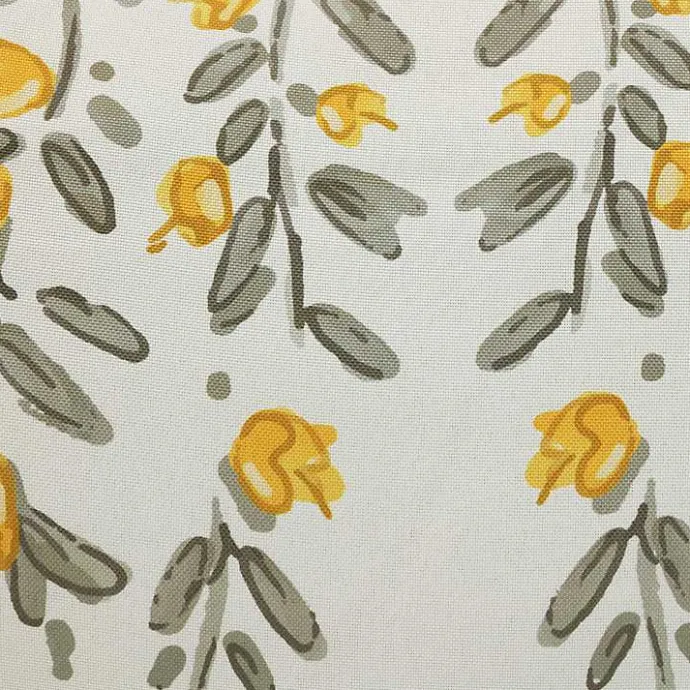 Hot Kirklands Home Yellow & Gray Floral Outdoor Pillow