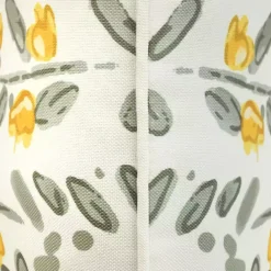 Hot Kirklands Home Yellow & Gray Floral Outdoor Pillow