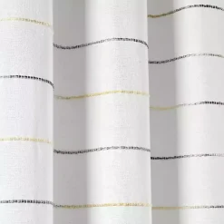 Online Kirklands Home Yellow and Gray Stripe Curtain Panel Set, 84 in.