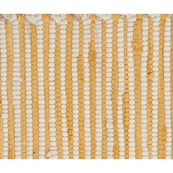 Kirklands Home Yellow and White Striped Placemats, Set of 4