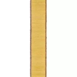 Kirklands Home Braided Jute Table Runner Yellow
